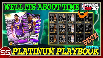 PLATINUM PLAYBOOK Is FINALLY Here!! Event & Reward Preview!! Best Deck MyNBA2K20