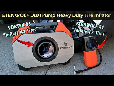 Etenwolf Dual Pump Heavy Duty Tire Inflator | Vortex S6 | Etenwolf S1