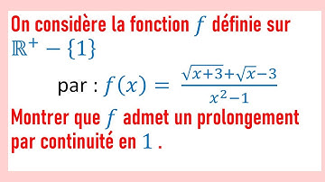 prolongement par continuité