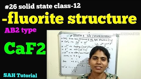 #26 solid state class-12 (CaF2/fluorite structure)