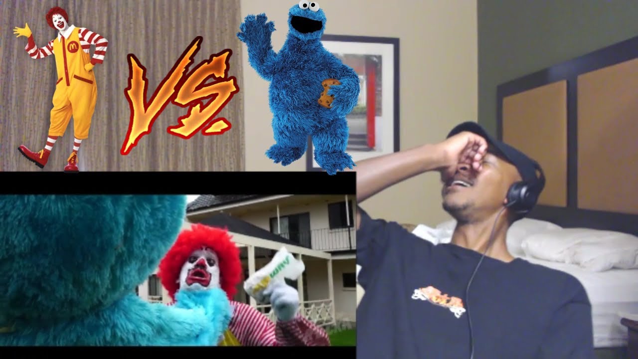 Cookie Monster Racka Racka Cookie Monster Vs Ronald Mcdonald