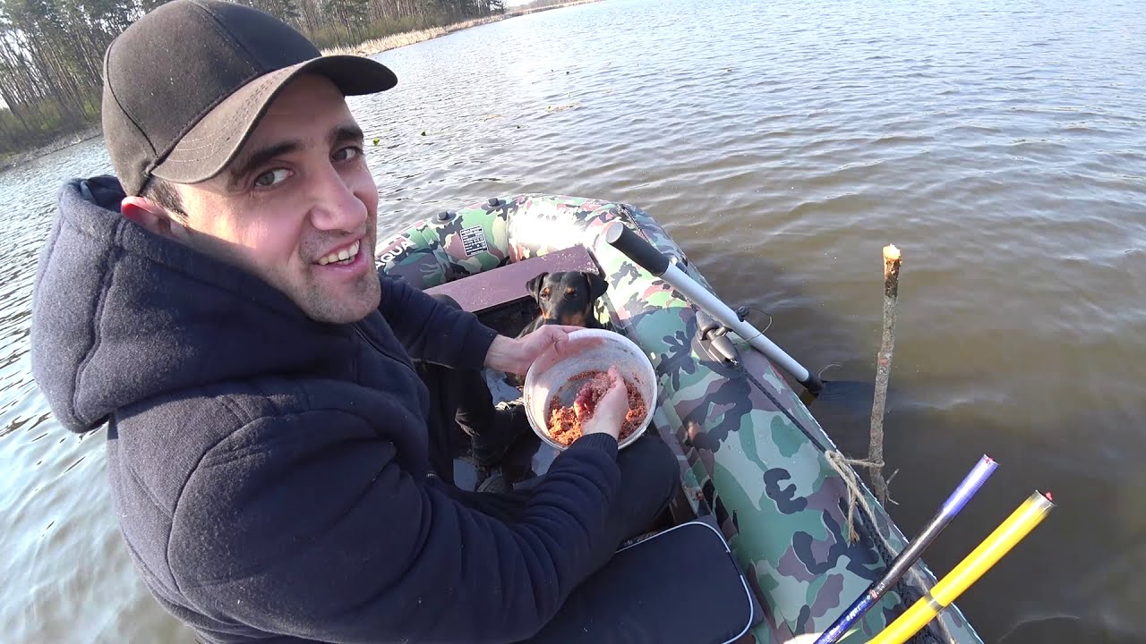 Рыбалка на карася,на новой лодке  Быстрый бургер на природе