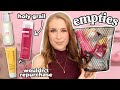 NOVEMBER EMPTIES: Hits & Misses + Would I Repurchase?? EOS Shaving cream, Cocokind SPF & more