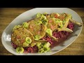 Pork Chops with Braised Cabbage & Fruit Butter