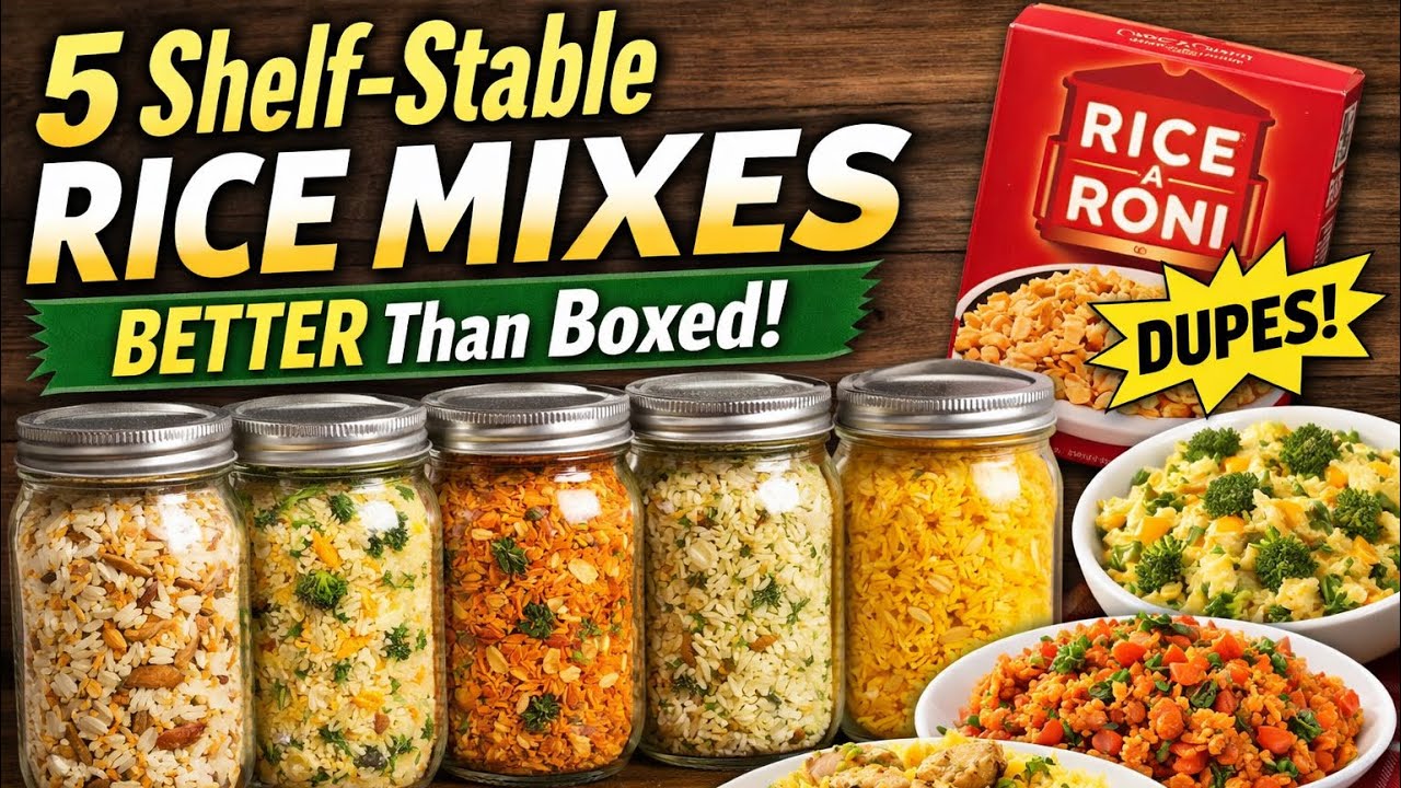 Stop Buying Boxed Rice Mixes | 5 Shelf-Stable Pantry Homemade Rice ...