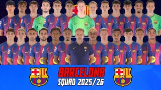 🔵🔴 BARCELONA SQUAD 2025/2026 | OFFICIAL | WITH RASHFORD, YAMAL, GARCIA 🔵🔴