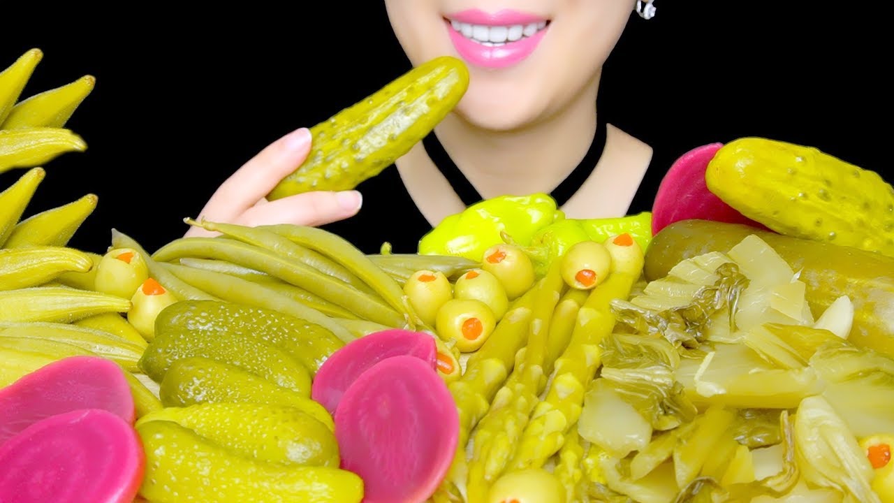 PICKLED VEGETABLES ASMR PART 2 | VEGGIES PLATTER | EATING SOUNDS NO TALKING | TracyN ASMR