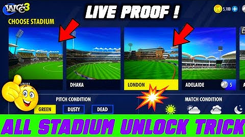 How To All Stadiums 🏟️ in Wcc3 Game Me Stadium Unlock Kaise Kren !