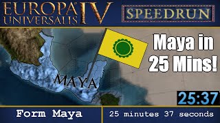 Form Maya in 25:37 (without El Dorado) - EU4 RTA NS5 Speedrun
