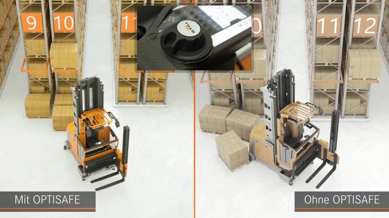 Schmalgangstapler (Man-Up) MX-X – Gangausfahrassistent