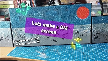 Making a cheap DM screen - Alternative uses for artists canvases #2