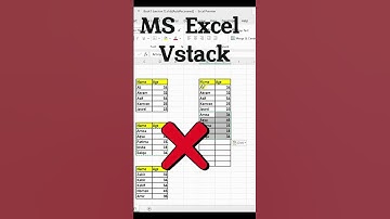 Excel Trick: Combine data in Excel using the VSTACK Function.#exceltutorial #excelfunctions