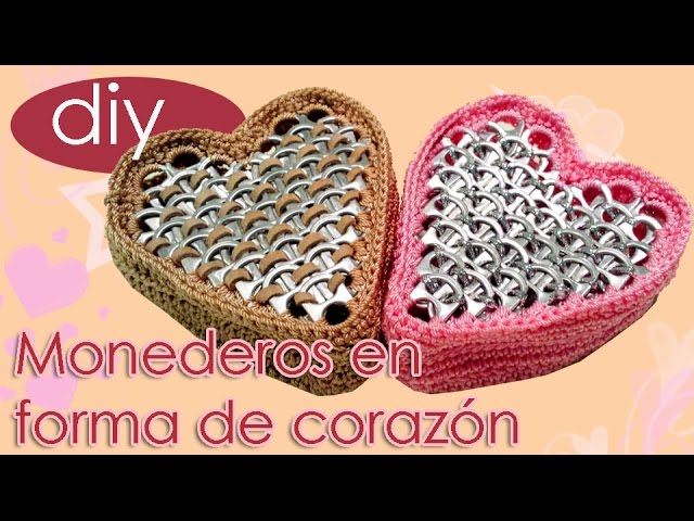 Monederos en forma de corazon San Valentin / St. Valentines Heart Shaped Coin Purse - YouTube