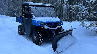 2020 Cfmoto Uforce 1000 Plowing Snow. Will it plow?