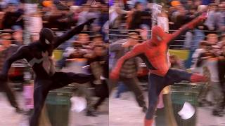 I put symbiote Spider-Man in SM 2002 (No AI) - Side by side