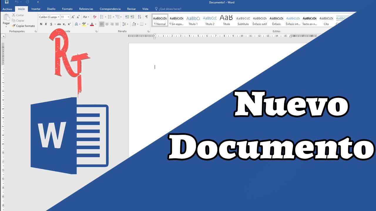 Como Abrir Un Nuevo Documento Microsoft Word Youtube