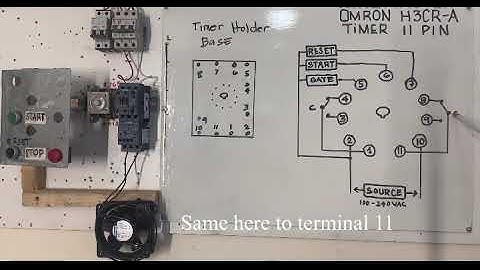 Omron Timer H3CR-A 11 PIN diagram