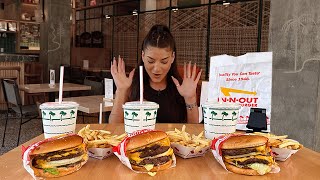 IMPOSSIBLE 3X3X3 IN'N'OUT MEAL CHALLENGE | LOS ANGELES EP3 | @LeahShutkever