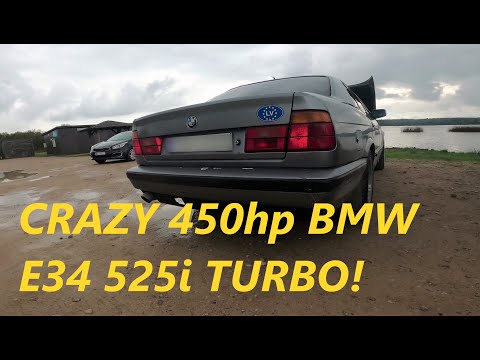 CRAZY 450hp BMW E34 525i TURBO ACCELERATION (LAUNCH CONTROL) + MODDED BMW E36 328i DRIFT (4K)