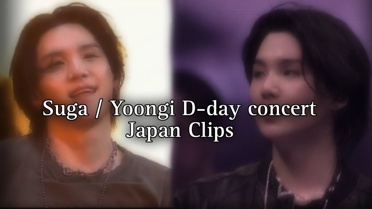 BTS SUGA / YOONGI D-DAY CONCERT JAPAN DAY 3 CLIPS FOR EDITING
