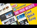 Cool quick and easy onepagewebsite using nicepage