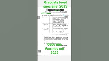 OSSC NEW VACANCY 2023 #ossc #osscrecruitment2022 #ossccgl #osscrecruitment2023