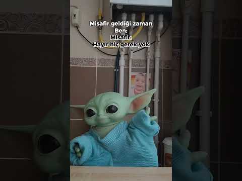 Baby Yoda misafir geldiğinde o ve annesi 😂 | Baby Yoda #babyyoda