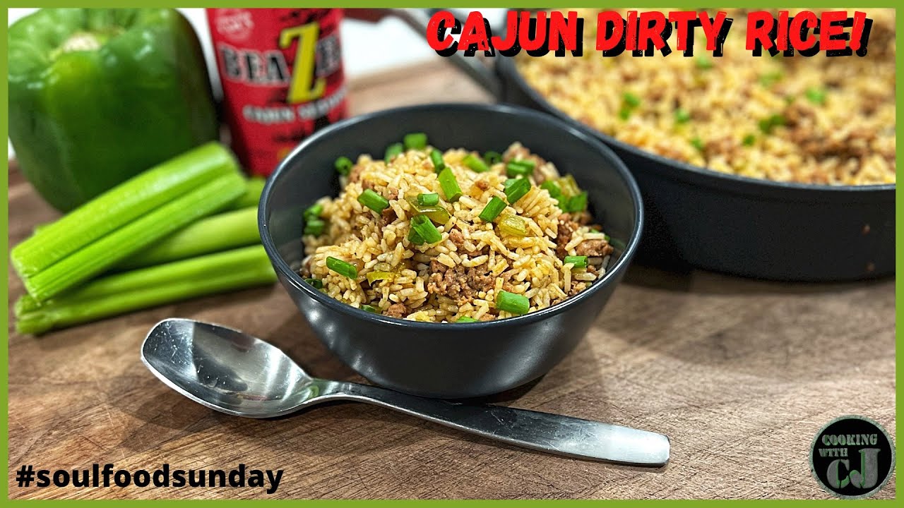 The BEST and EASIEST Cajun Dirty Rice Recipe! #soulfoodsunday