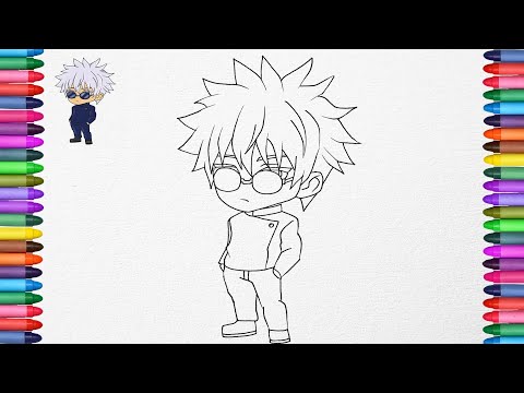 Learn to Draw Satoru Gojo || Easy Anime Drawing with Marker