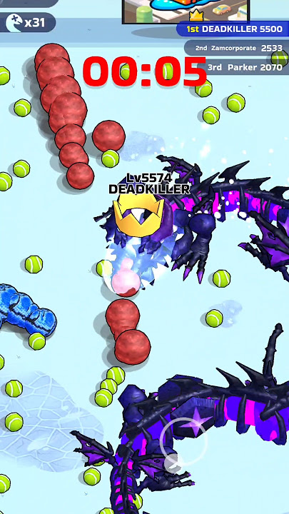 🐍 Snake Clash - Kill Boss lvl. 5200 👿 #snakeclash #snakegame