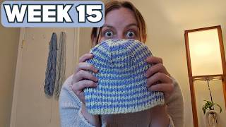 Week 15 || Sister hats & tentative spring plans || Knitting One Hat a Week