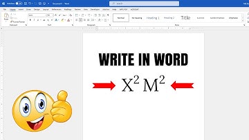 Hoe typ je Vierkant in een Word-document | Typ x vierkant als superscript