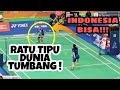 Sang Ratu Tunggal Putri TUMBANG !! INDONESIA BISA. Beautiful Trickshots Badminton TAI TZU YING
