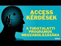 Access kérdések, a tisztítómondattal