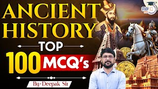 Top 100 MCQs of Ancient History | History MCQ's | By Deepak Sir | StudyIQ PCS