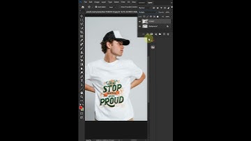 place logo on T Shirt in Photoshop #photoshoptutorial #shorts #shortsvideo