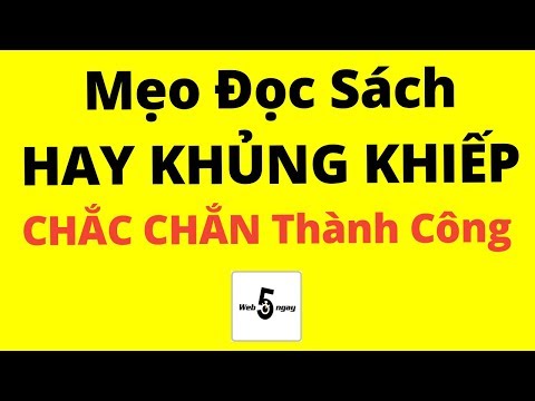 🔴 Mẹo đọc sách HAY KHỦNG KHIẾP - Chắc Chắn Thành Công