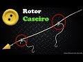 CHICOTE de PESCA de PRAIA com  de ROTOR CASEIRO feito com BOTÃO de CAMISA - Rig Winders