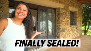 We Finally Sealed Our Off-Grid Stone House!