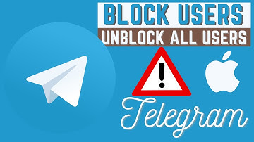 How to block and unblock contacts on telegram iPhone