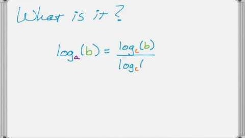 Logs - Change of Base Formula