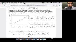 StatKey 2.6 Regression Line (Two Quant. Variables)
