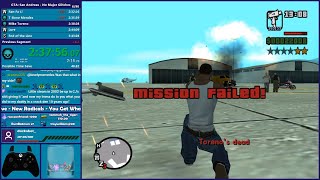 GTA San Andreas No Major Glitches Speedrun - Hugo_One Twitch Stream - 3/7/2020