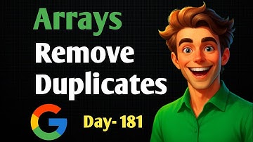Remove Duplicate From sorted array | Array- L1 | Strivers A-Z DSA 3.1.4