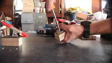 How to make a sling shot band tying jig