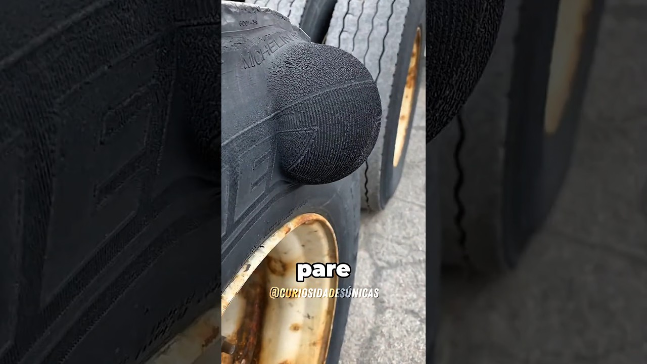 Nunca estoure a bolha de um pneu ⚠️☠️ #curiosidades #fatoscuriosos #shorts