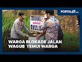 Warga Blokade Jalur Provinsi Pacitan   Ponorogo