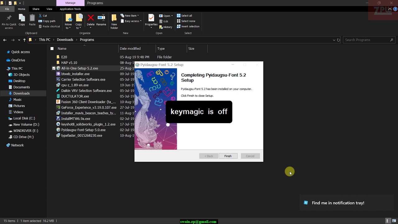 unicode (font & Keyboard) and keymagic installalation guide - YouTube