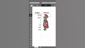 ROMAN numbers in Excel #excel