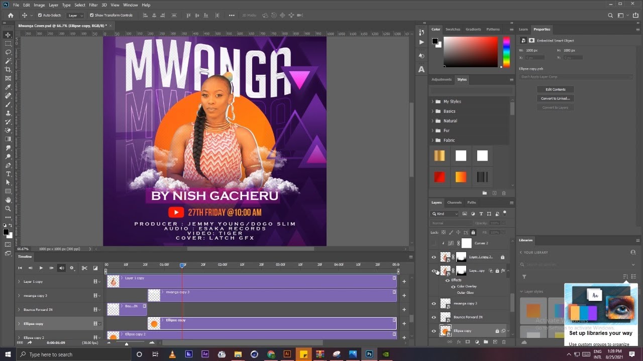 How to animate a Poster in Photoshop